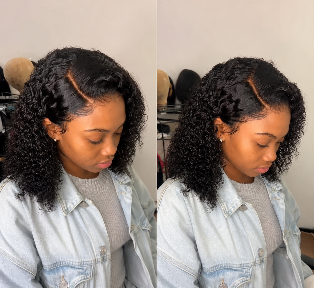18" Deep Curly Front Lace Wig | Premium Heat-Friendly Fiber | 200g Full Volume