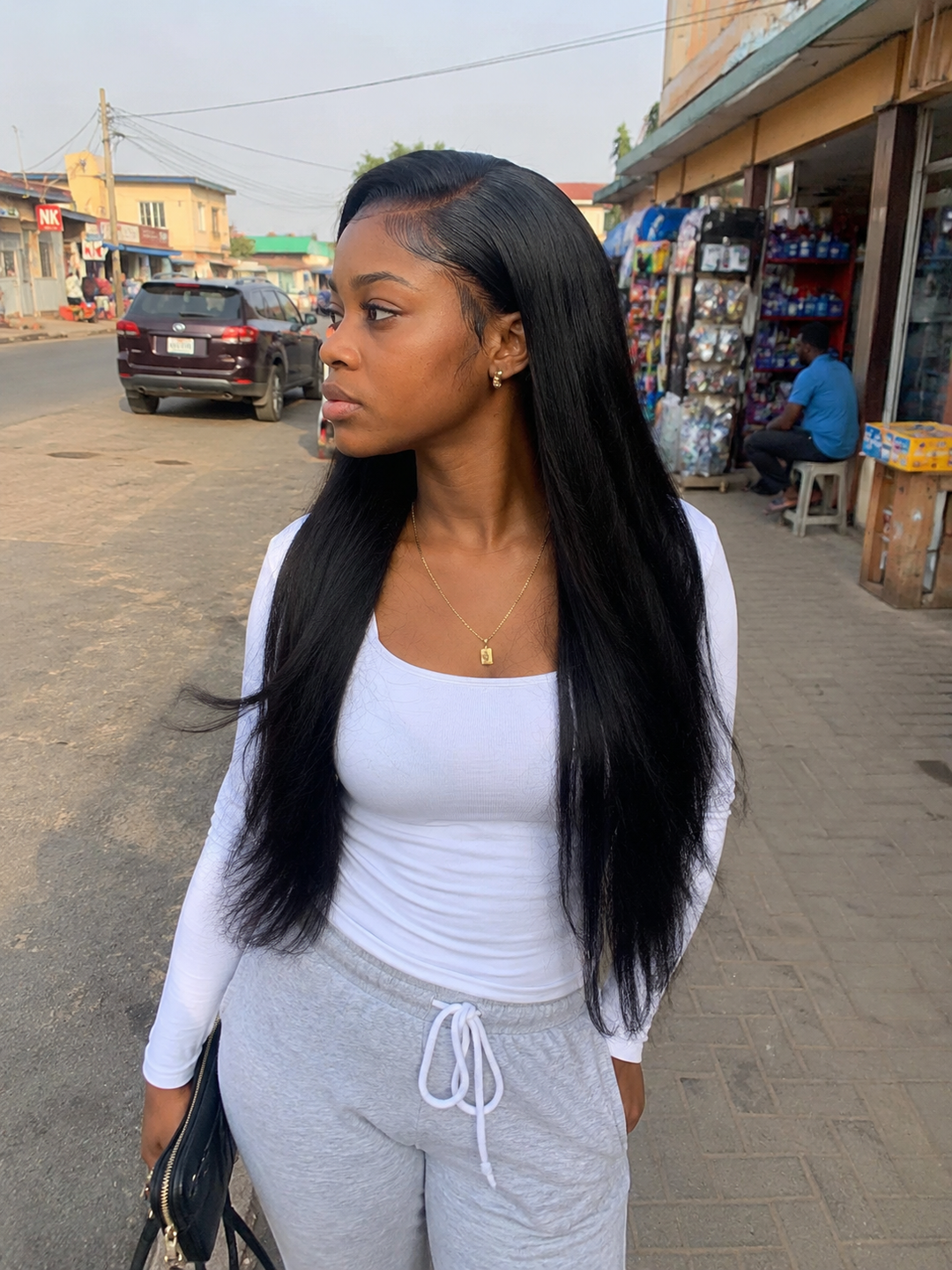 Royal Bone Straight Lace Wig – Natural Black