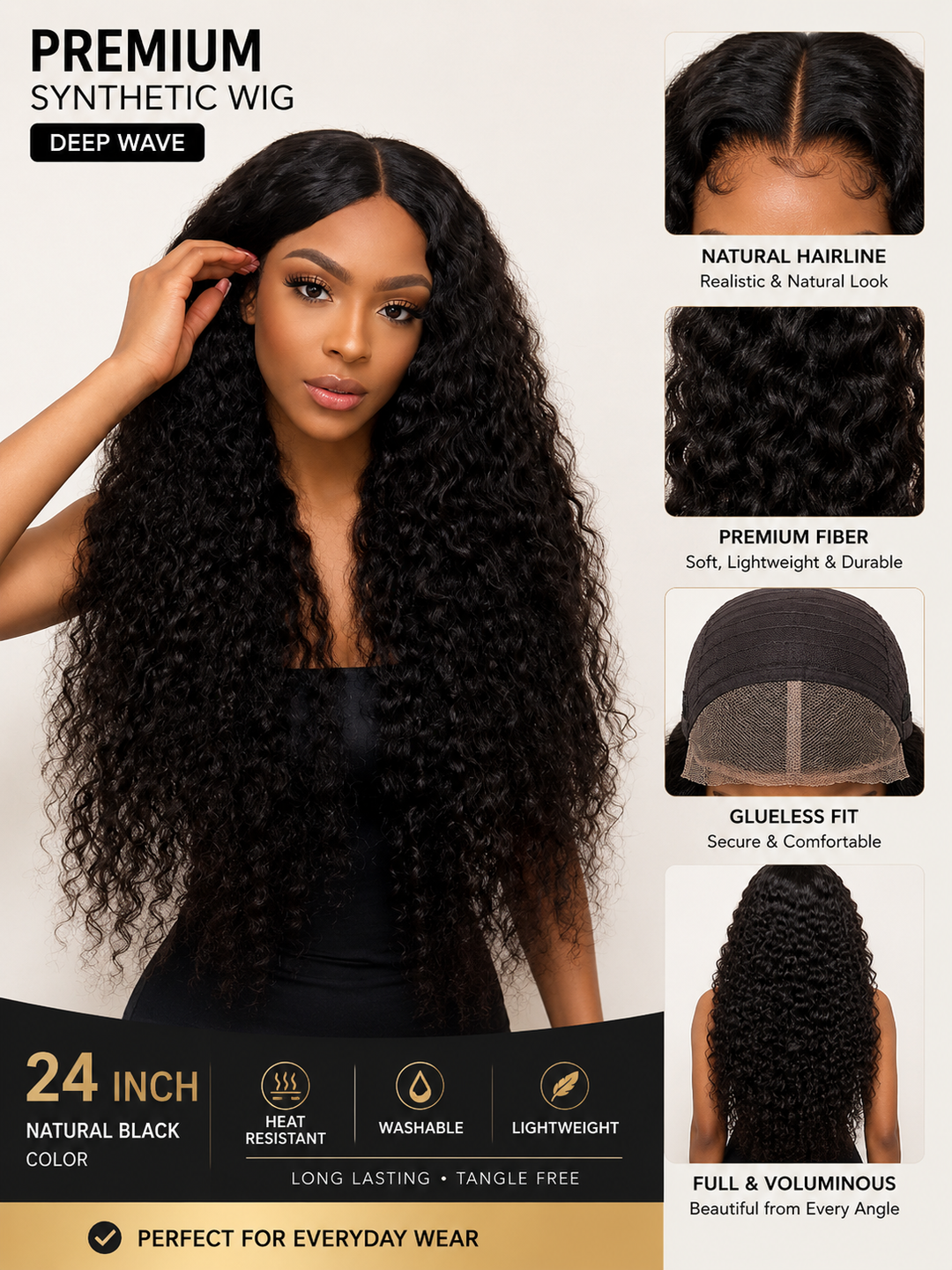 Veloura | Deep Wave Wig